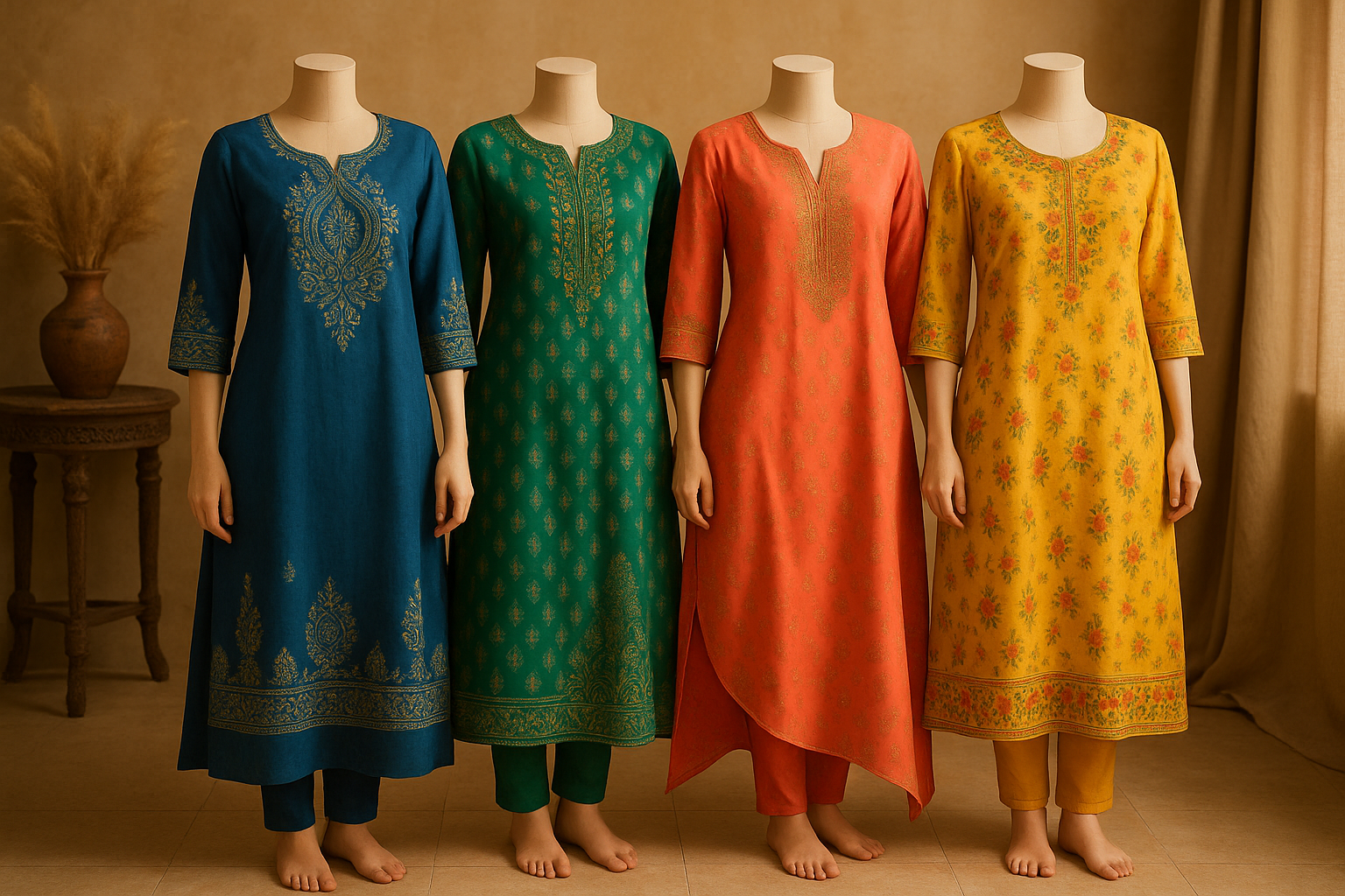 image of indain clothes of women kurti